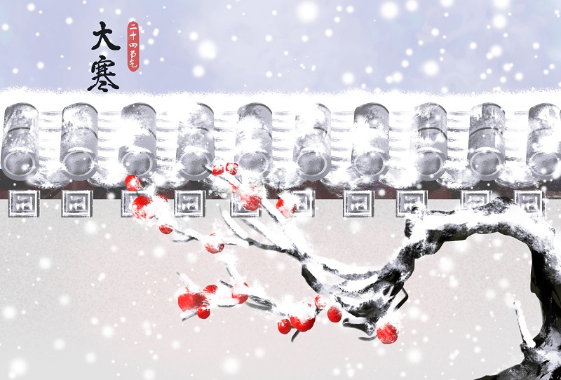 大寒：冬將盡，花可期，共盼春來